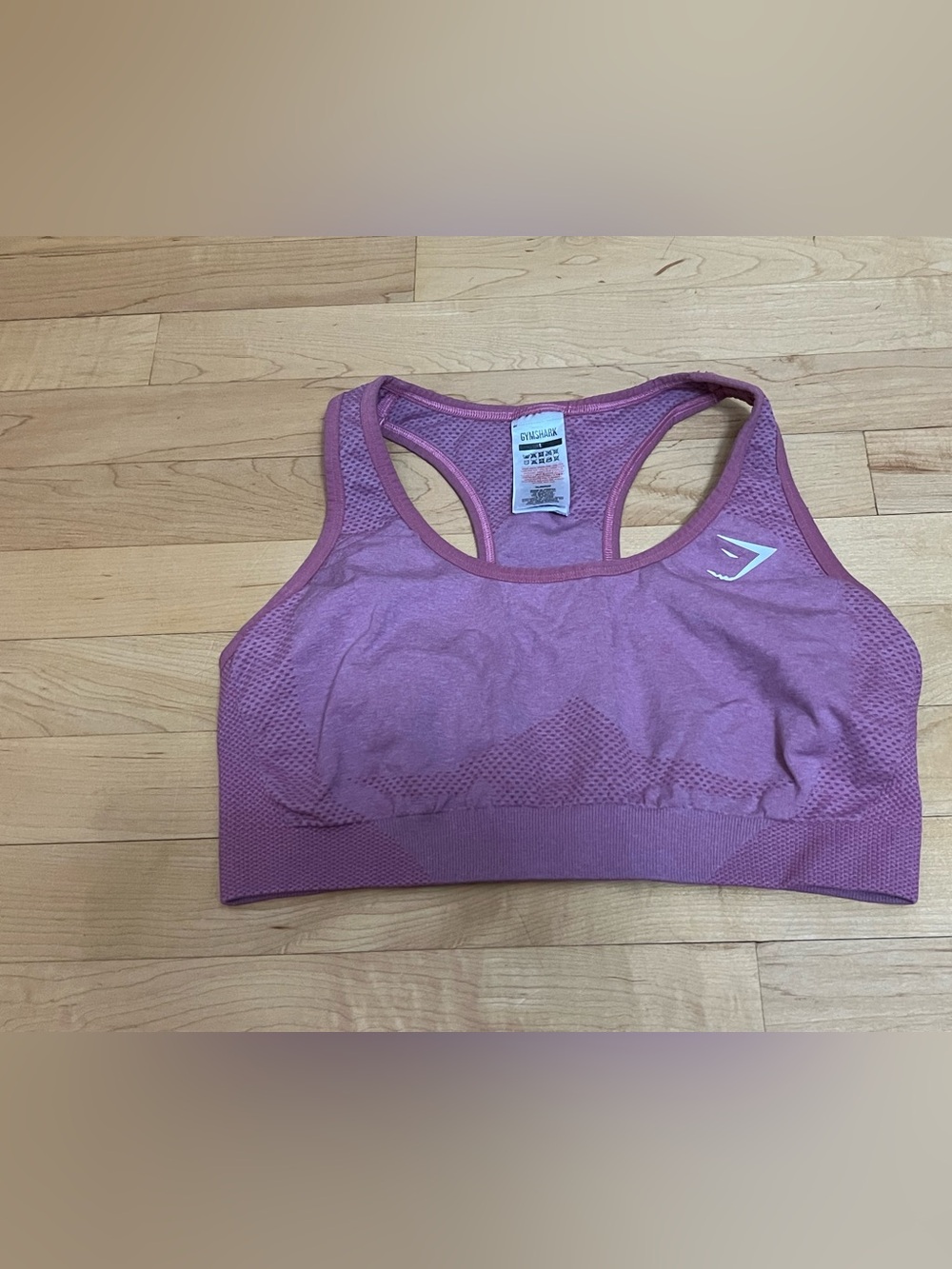 Gymshark Seamless Sports Bra Size Large Pink Purple